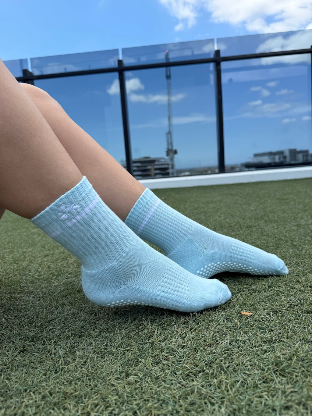 Non slip socks - Sky Mist