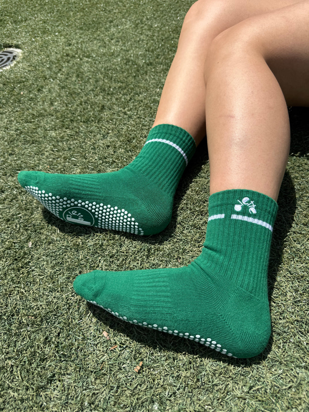 Non slip socks - Forest Green